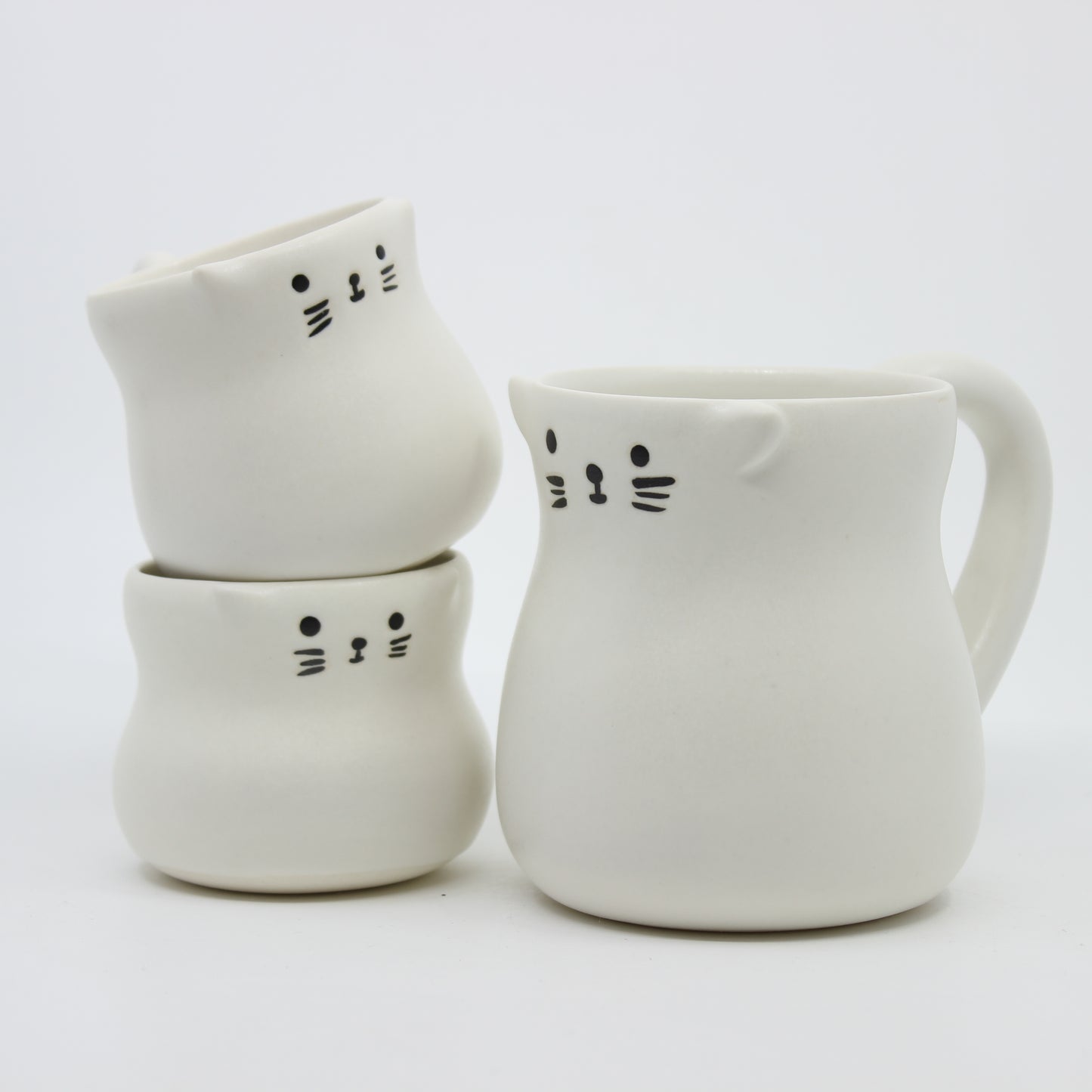 Whiskers - White Cat Mug