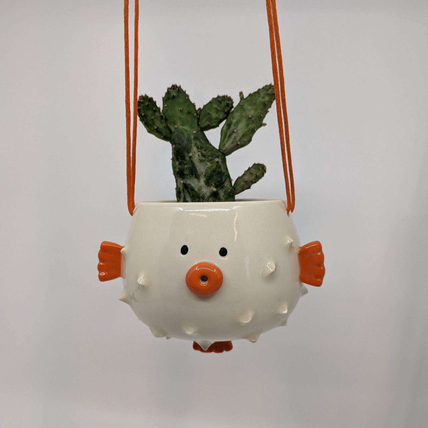 Puffer Fish Hanging Planter