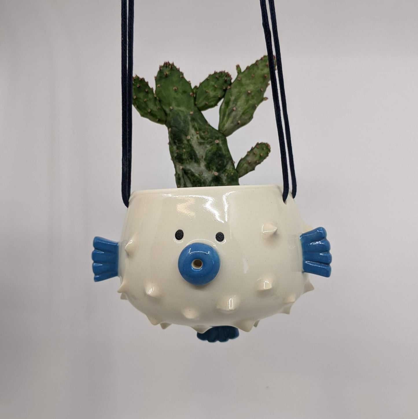 Puffer Fish Hanging Planter