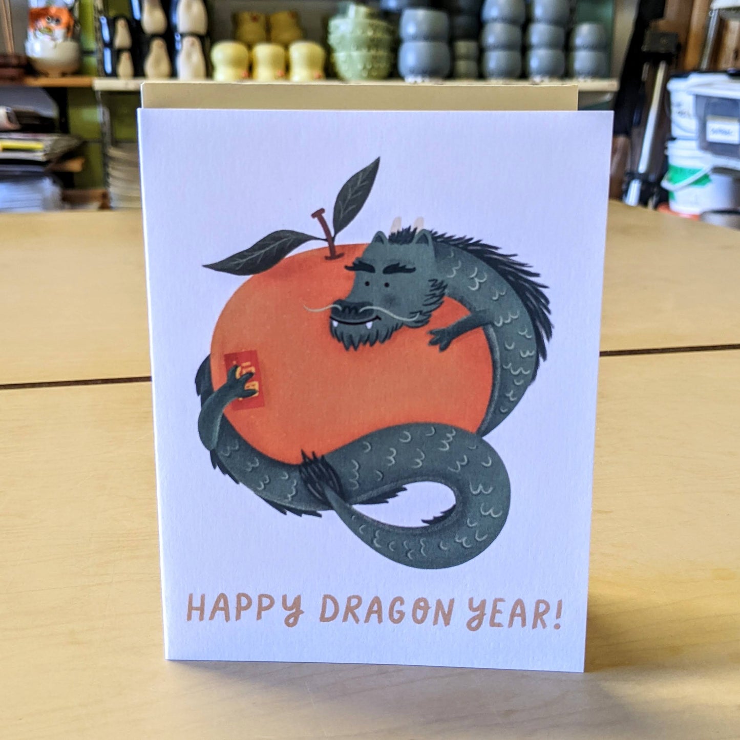 Carte de vœux Bonne Année du Dragon par Paper & Rice Co. - Billet de tombola