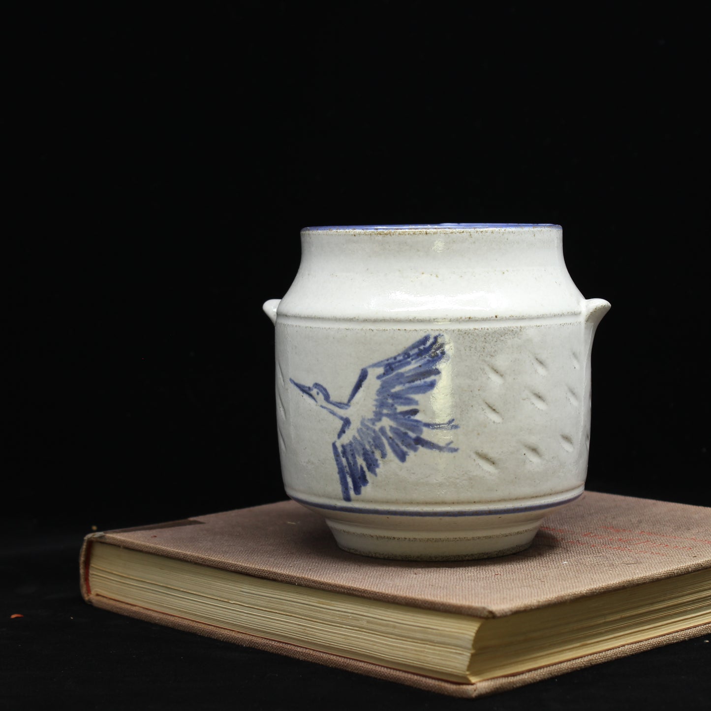 Stoneware Vase- Crane (4)