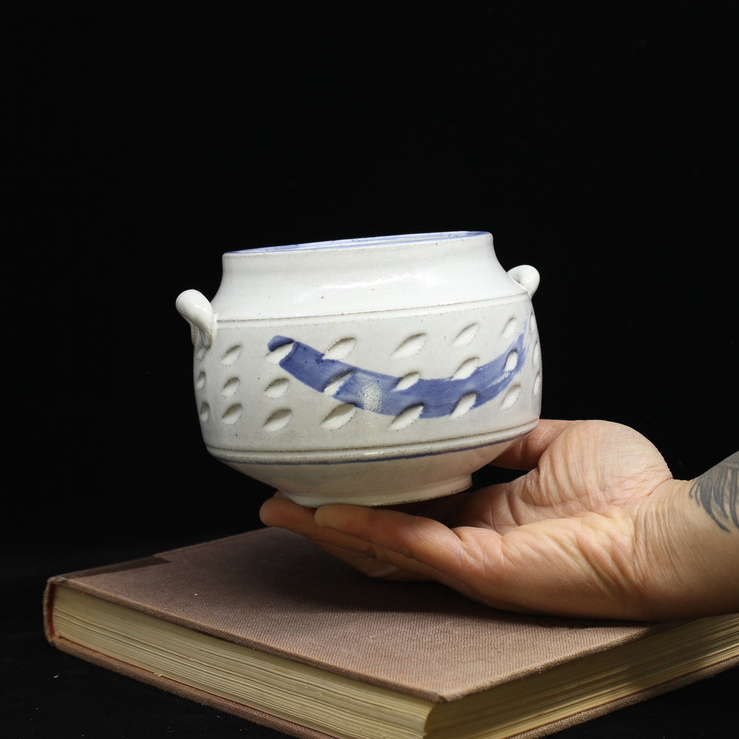 Stoneware Vase- Brushstroke (1)