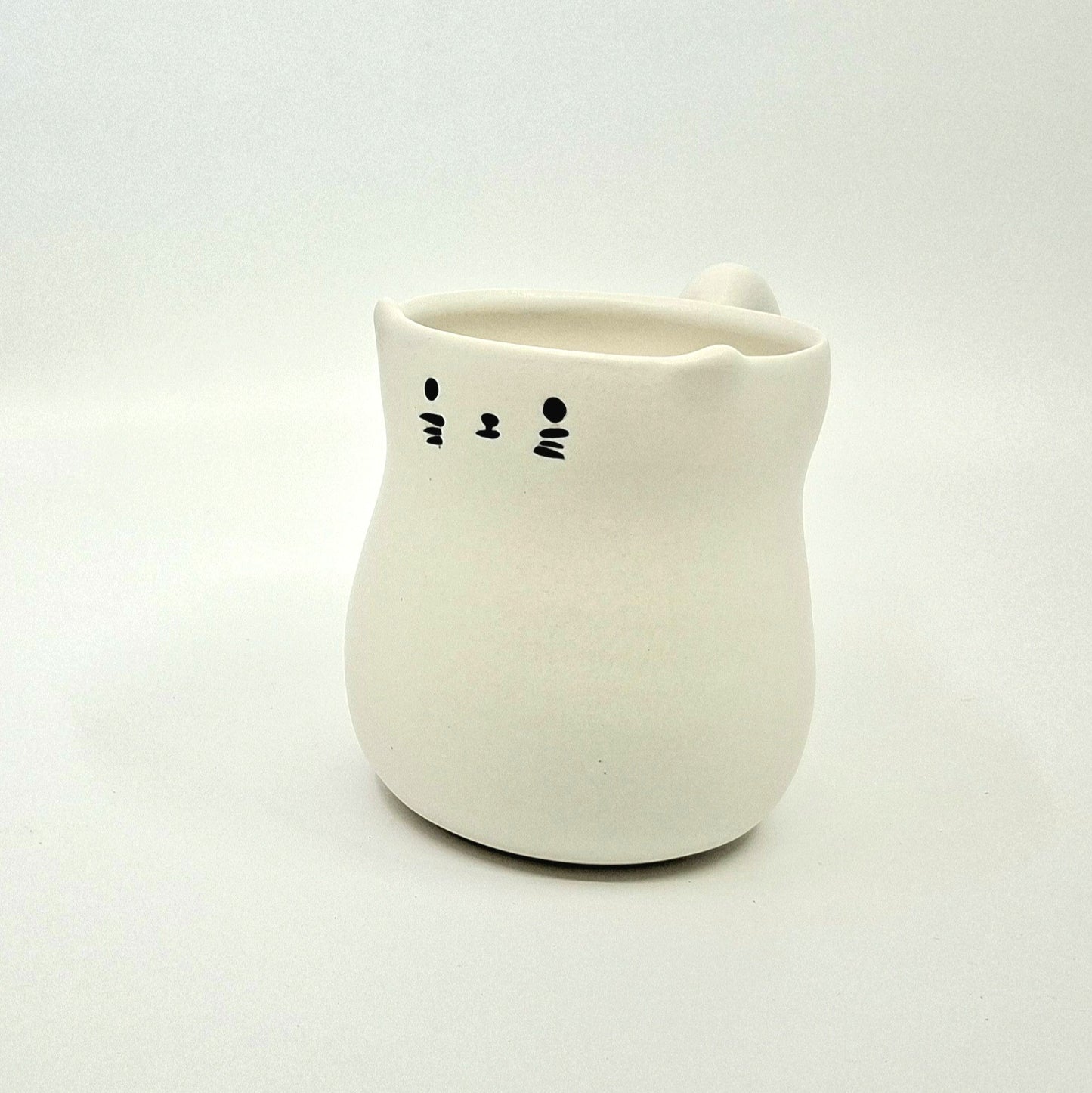 Whiskers - White Cat Mug