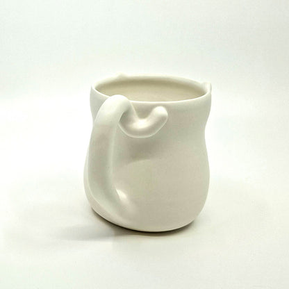 Whiskers - White Cat Mug