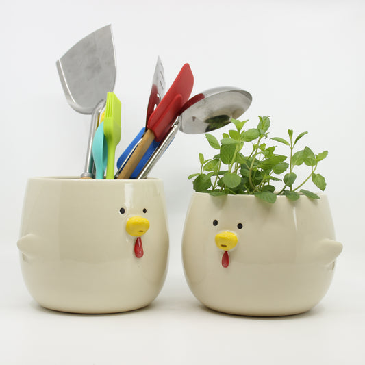 Big Henny the Utensil Jar