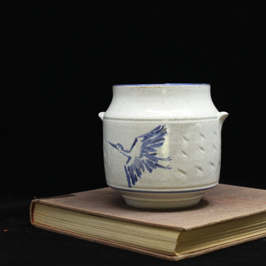 Stoneware Vase- Crane (4)