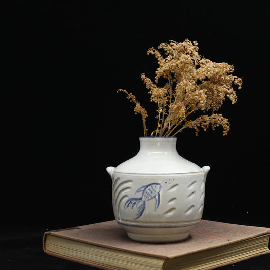Stoneware Bottle Vase- Fish (7)