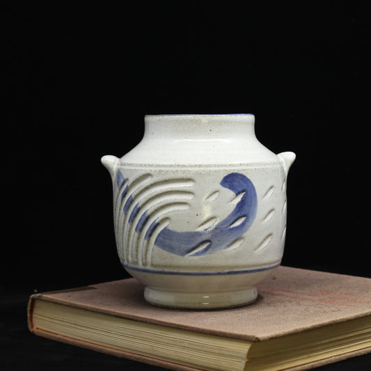 Stoneware Bottle Vase- Brushstroke (10)