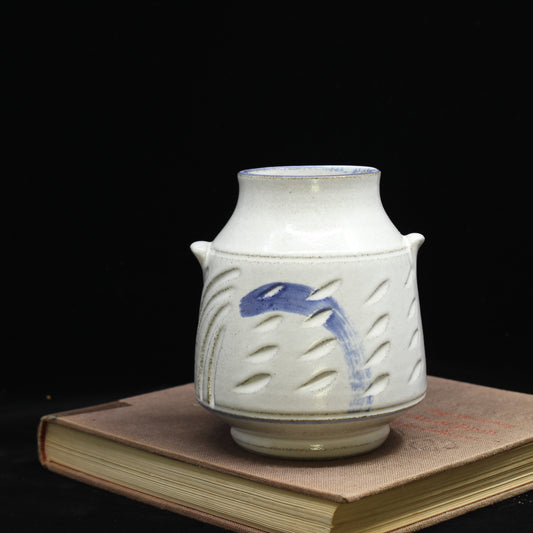 Stoneware Bottle Vase- Brushstroke (11)