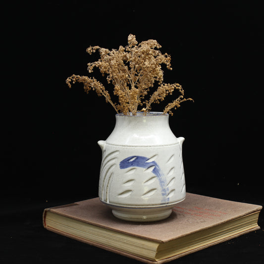 Stoneware Bottle Vase- Brushstroke (11)